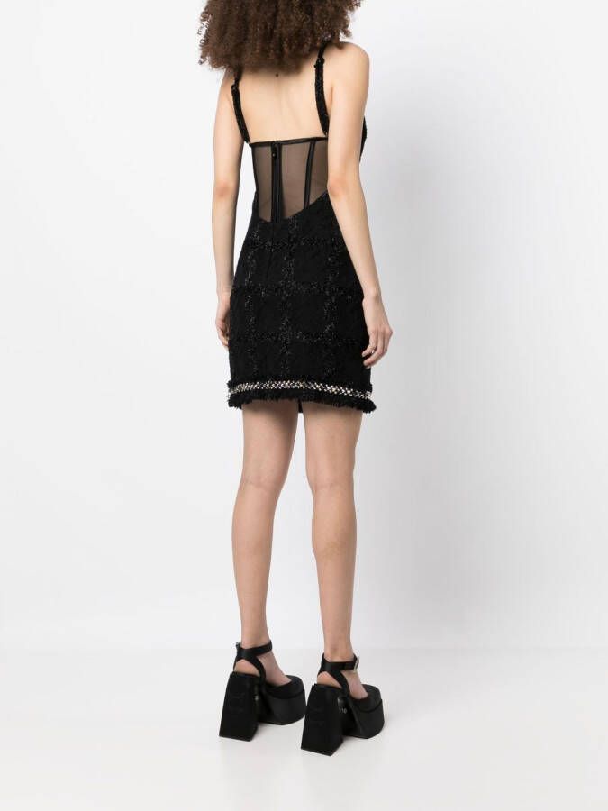 Versace Mini-jurk met spikes Zwart