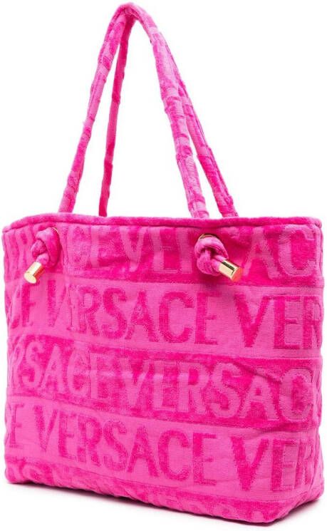 Versace Icon handdoek shopper Roze
