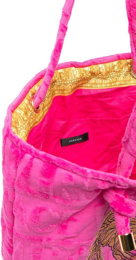 Versace Icon handdoek shopper Roze