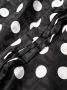 Versace Midi-jurk met stippen Zwart - Thumbnail 5