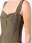 Versace Midi-jurk met veiligheidsspeld Groen - Thumbnail 5