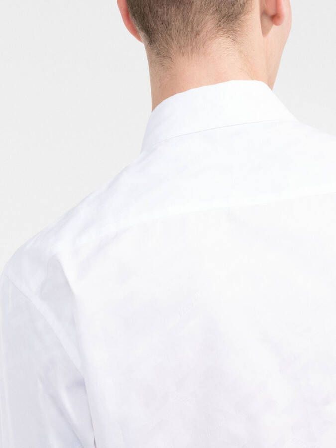 Versace Overhemd met jacquard Wit