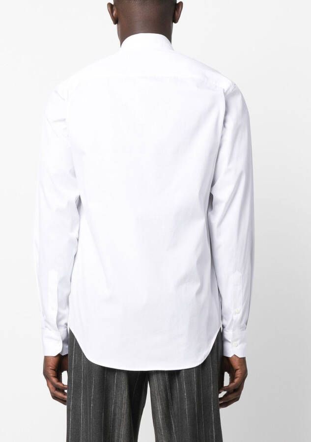 Versace Overhemd met geborduurd logo Wit