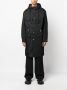 Versace Barocco Silhouette jacquard parka Zwart - Thumbnail 2