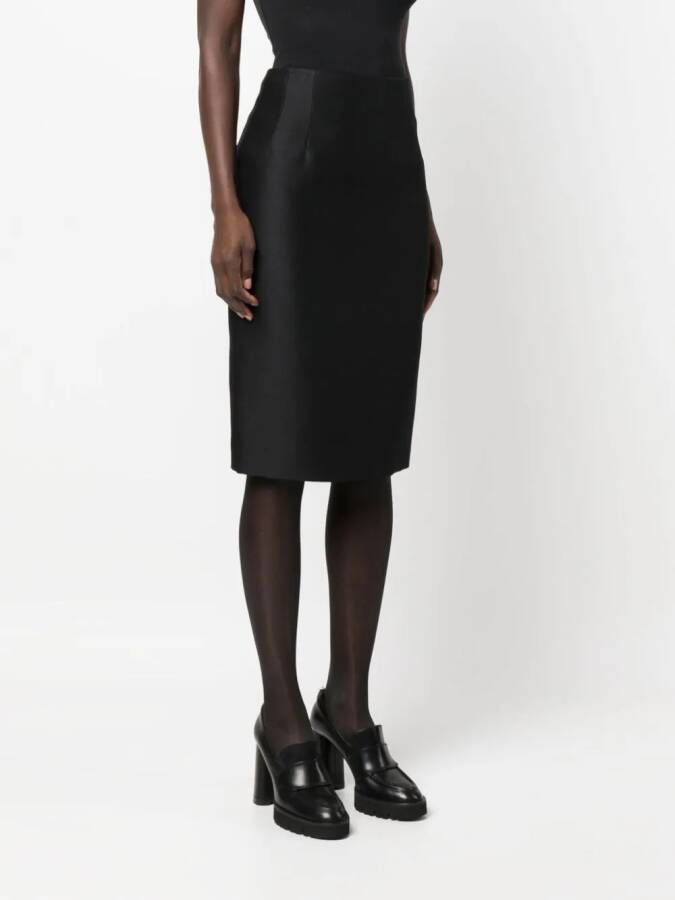 Versace Geruite midi-rok Zwart