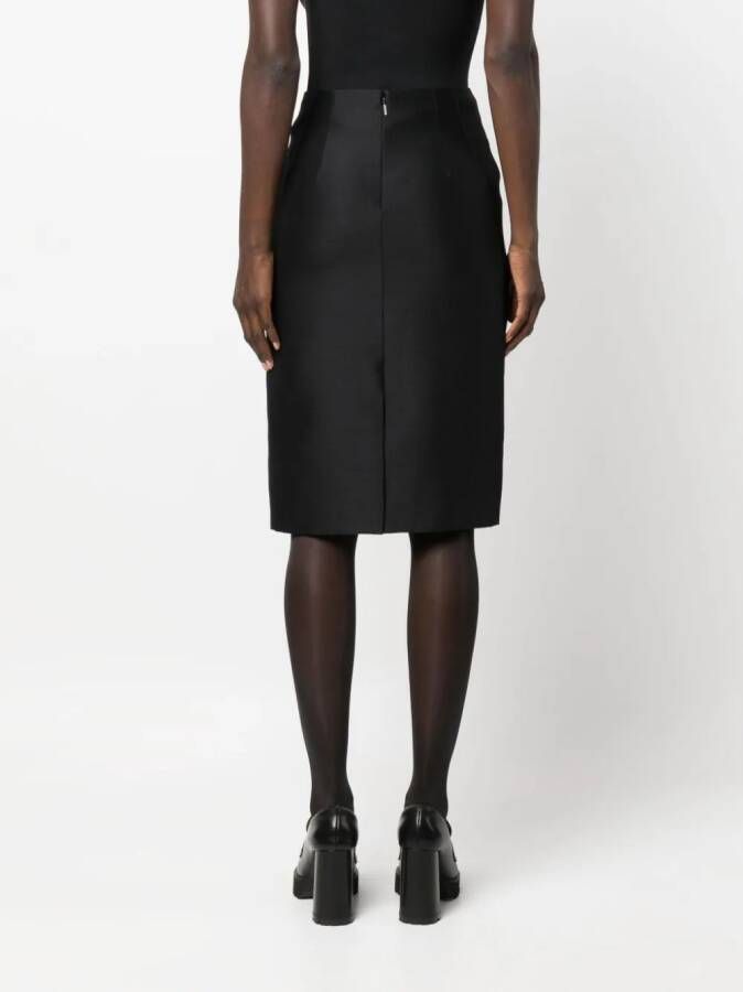 Versace Geruite midi-rok Zwart