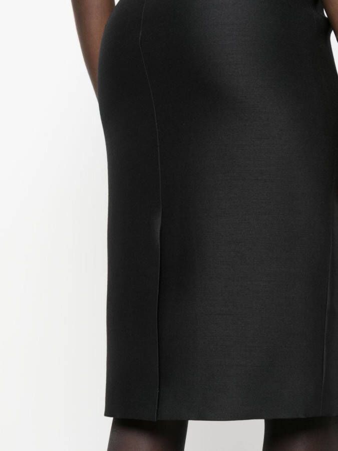 Versace Geruite midi-rok Zwart
