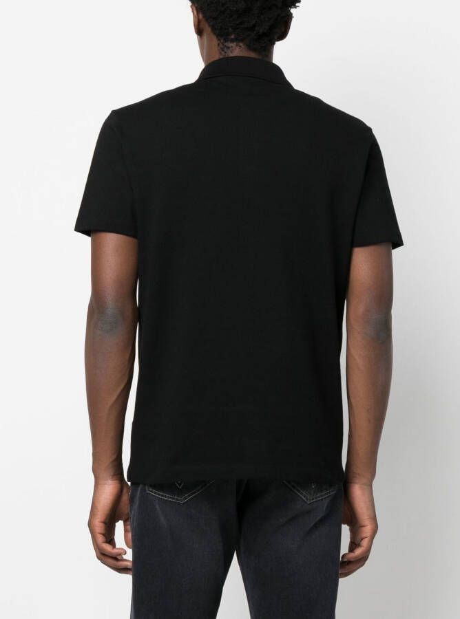 Versace Poloshirt met Medusa-print Zwart