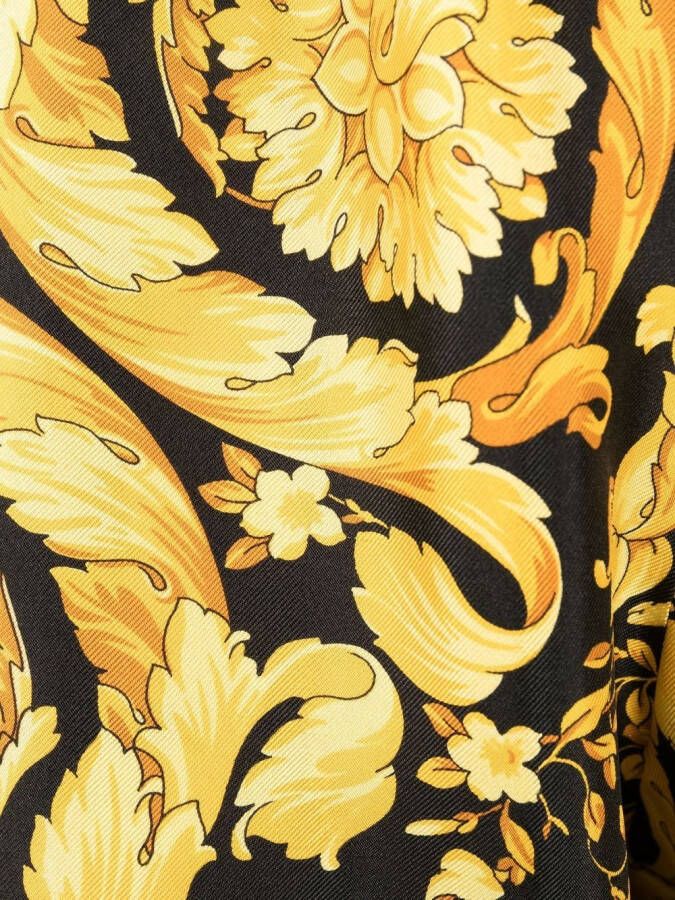Versace Pyjamabroek met Barocco print Zwart