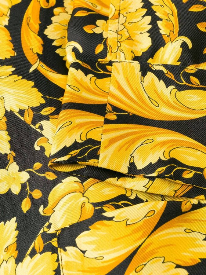 Versace Pyjamashirt met barokprint Geel