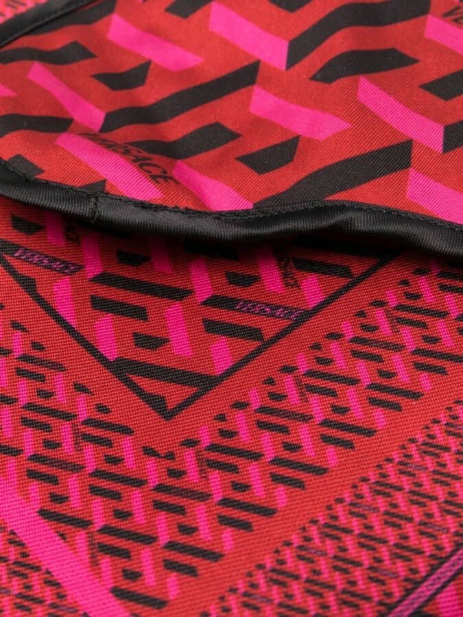 Versace Reisset met patroon Rood