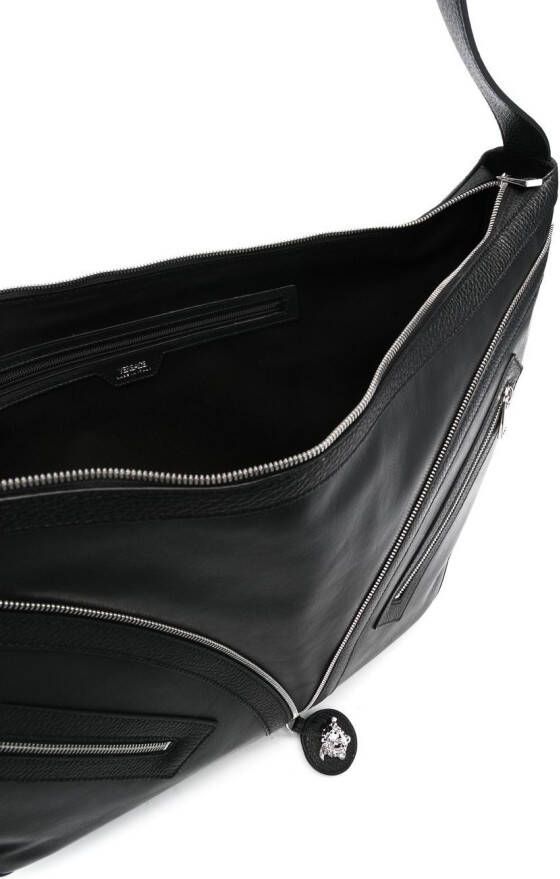 Versace Repeat grote schoudertas Zwart