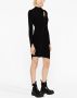 Versace Ribgebreide mini-jurk Zwart - Thumbnail 3