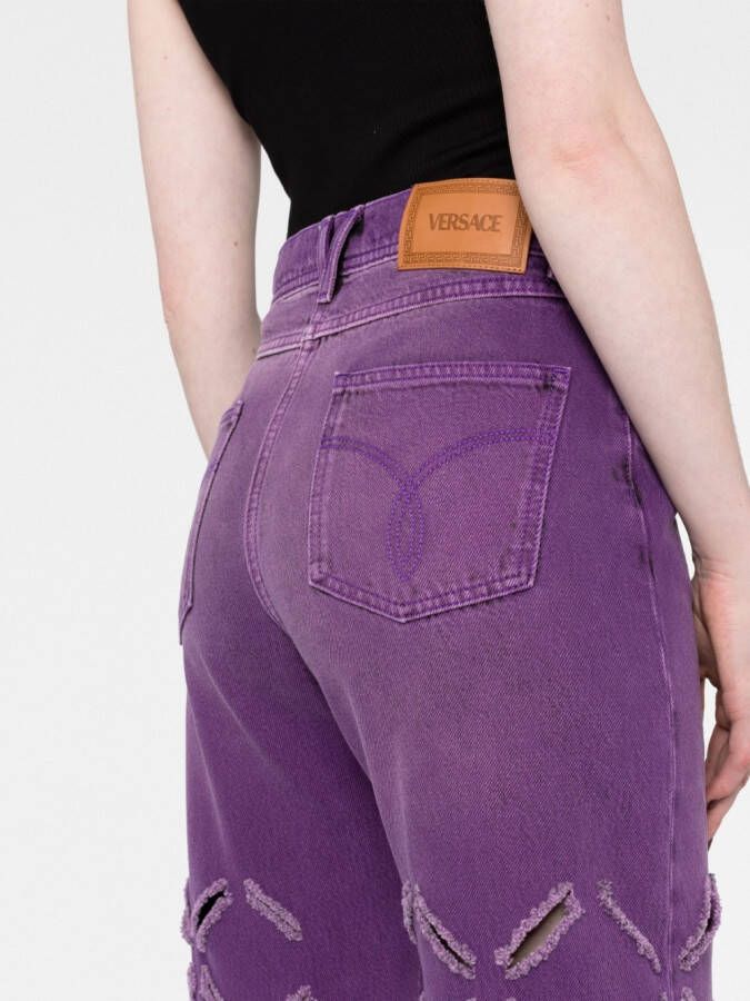 Versace Straight jeans Paars