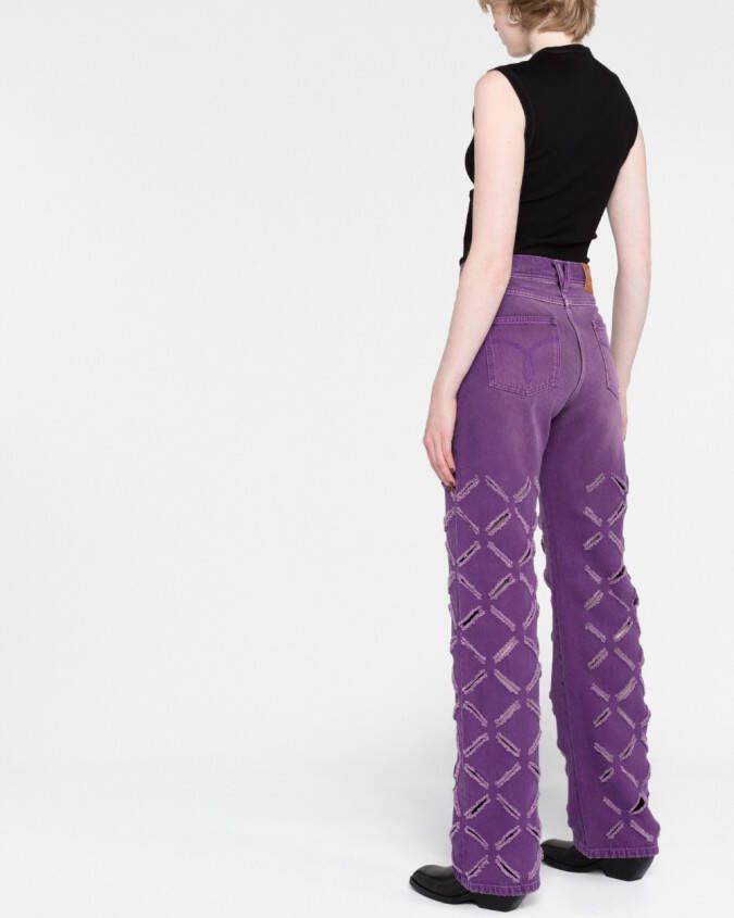 Versace Straight jeans Paars
