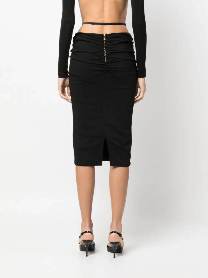Versace Rok met bloemenprint Zwart