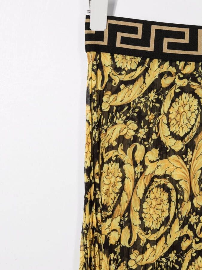 Versace Rok met bloemenprint Zwart