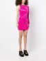 Versace Fluwelen mini-jurk Roze - Thumbnail 3