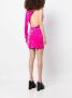 Versace Fluwelen mini-jurk Roze - Thumbnail 4