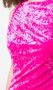 Versace Fluwelen mini-jurk Roze - Thumbnail 5