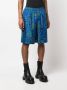 Versace Shorts met abstracte print Blauw - Thumbnail 3