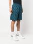 Versace Shorts met elastische taille Blauw - Thumbnail 3
