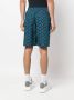 Versace Shorts met elastische taille Blauw - Thumbnail 4
