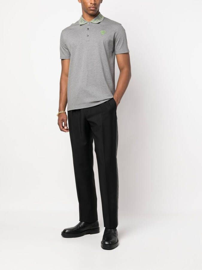 Versace Broek met zijstreep Zwart