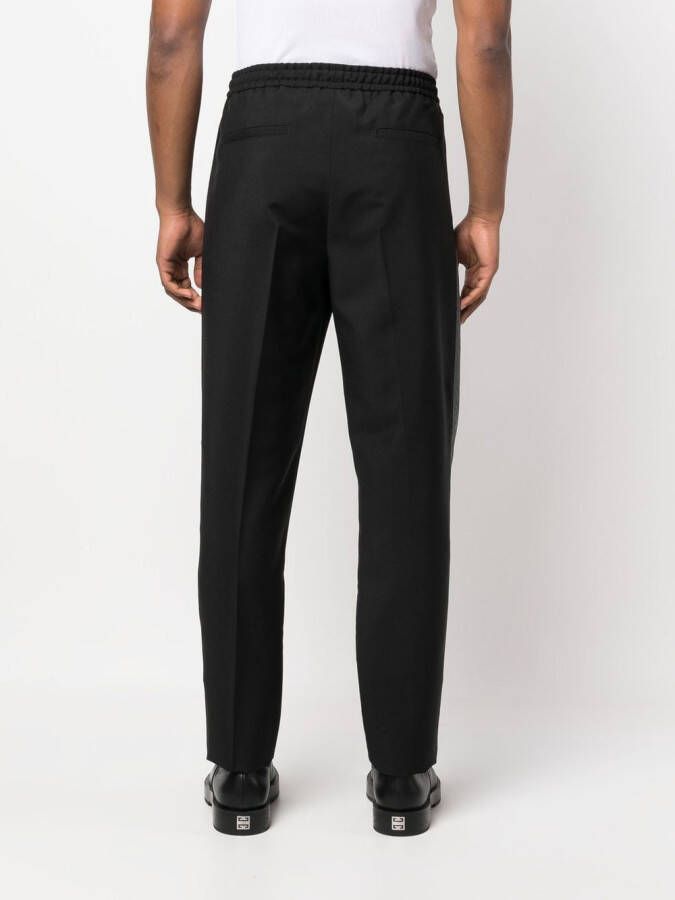 Versace Broek met zijstreep Zwart