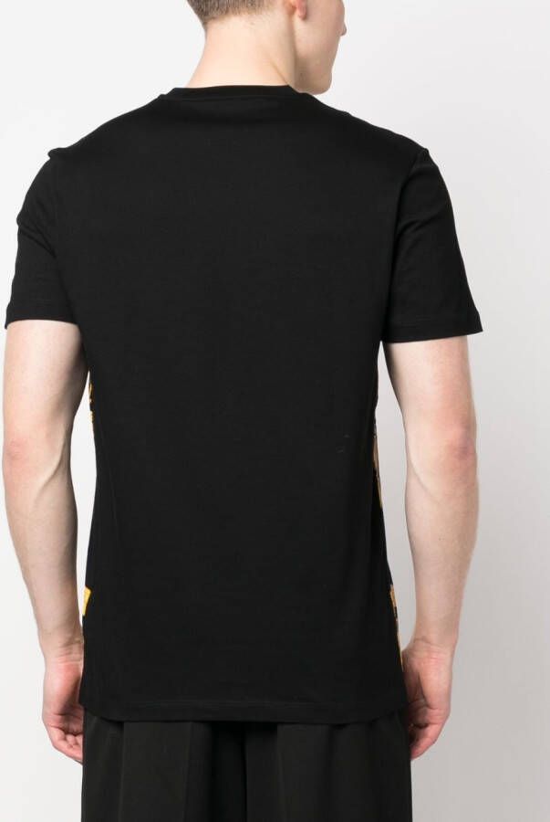 Versace T-shirt met Greca print Zwart