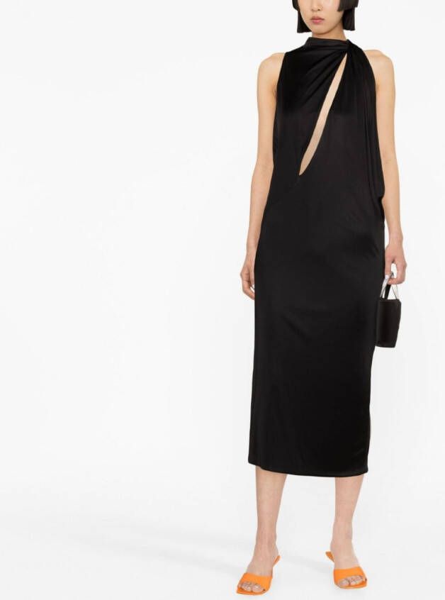 Versace Jurk met halternek Zwart