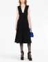 Versace Mouwloze midi-jurk met boxplooi Zwart - Thumbnail 2