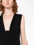Versace Mouwloze midi-jurk met boxplooi Zwart - Thumbnail 3