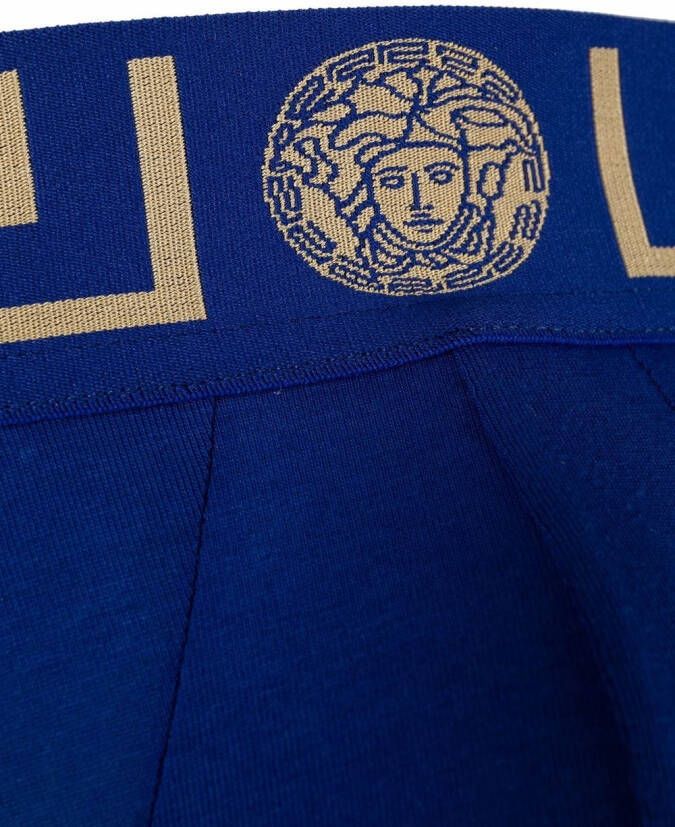Versace Slip met Medusa logo Blauw