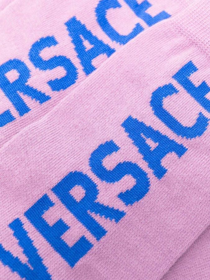 Versace Sokken met logo Paars