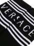 Versace 1990s geribbelde sokken met logo Zwart - Thumbnail 2