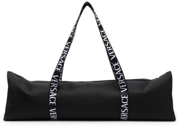 Versace Sporttas met logoband Zwart