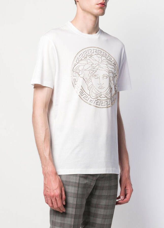 Versace Sweater met Medusa motief Wit