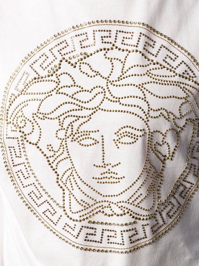 Versace Sweater met Medusa motief Wit