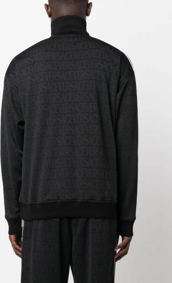 Versace Trainingsjack met patroon Zwart
