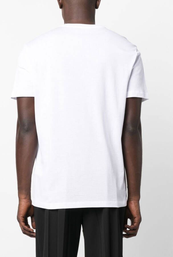 Versace T-shirt met geborduurde Medusa Wit