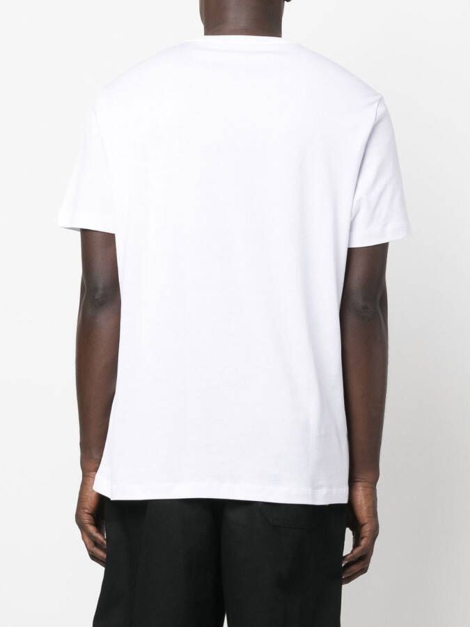 Versace T-shirt met grafische print Wit