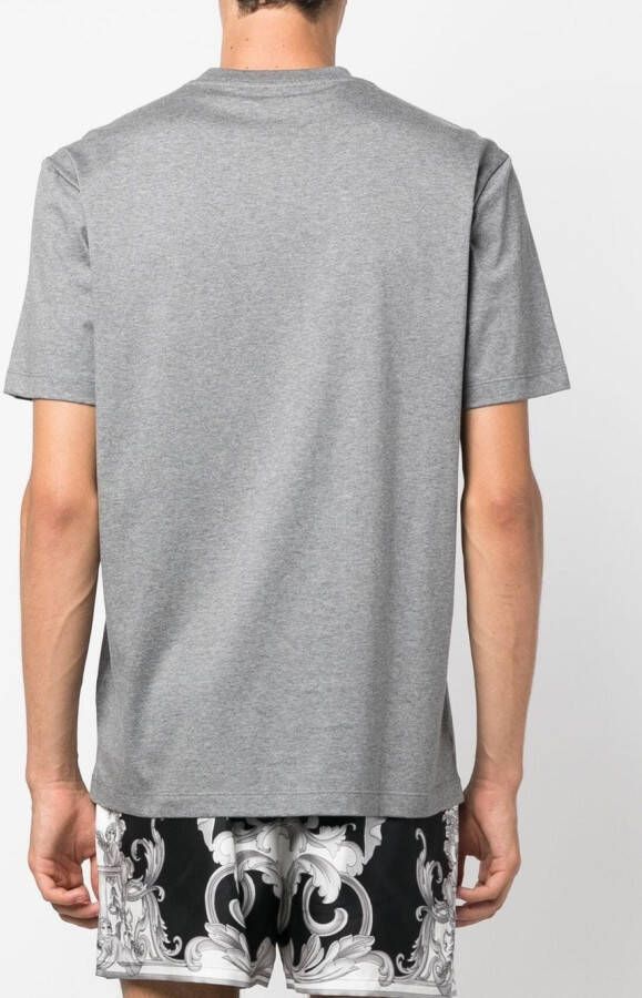 Versace T-shirt met logoprint Grijs