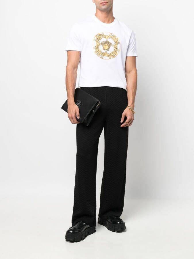 Versace T-shirt met Medusa print Wit