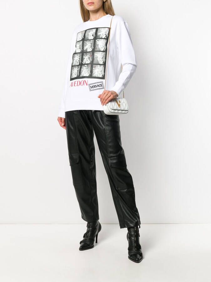 Versace T-shirt met print Wit