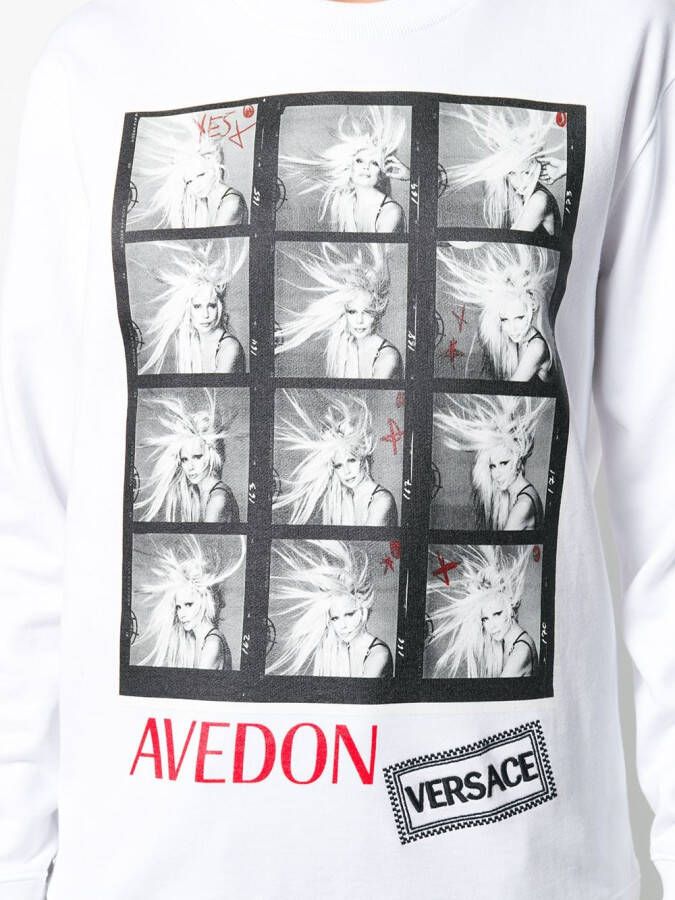 Versace T-shirt met print Wit
