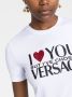 Versace T-shirt verfraaid met kristallen Wit - Thumbnail 3