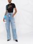 Versace T-shirt verfraaid met stras Zwart - Thumbnail 2