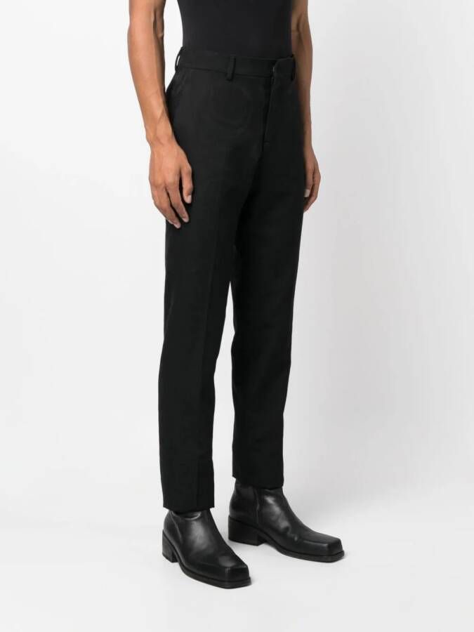 Versace Broek met Barocco Silhouette jacquard Zwart