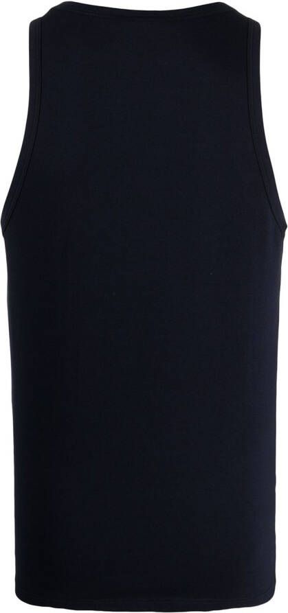 Versace Tanktop met logoprint Blauw